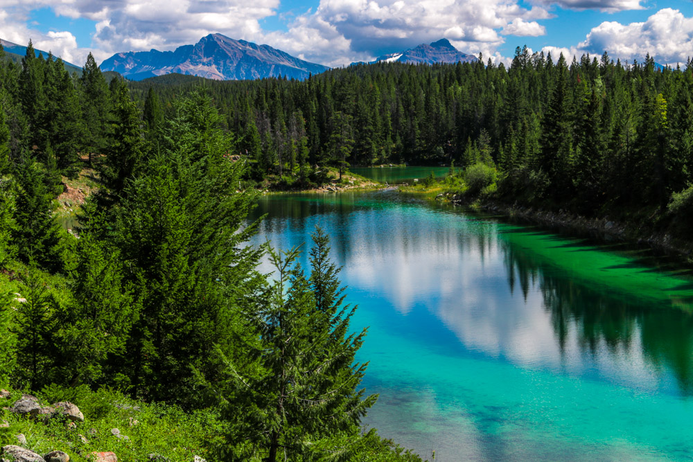 Turquoise wilderness lake in Valley of the Five Lakes